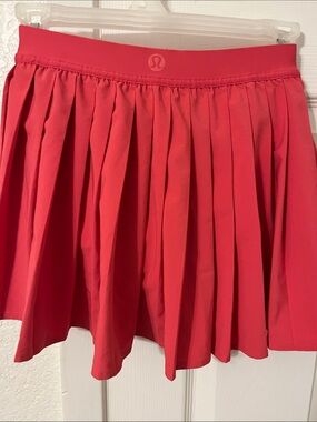 lululemon athletica Pleated Skirt in Coral